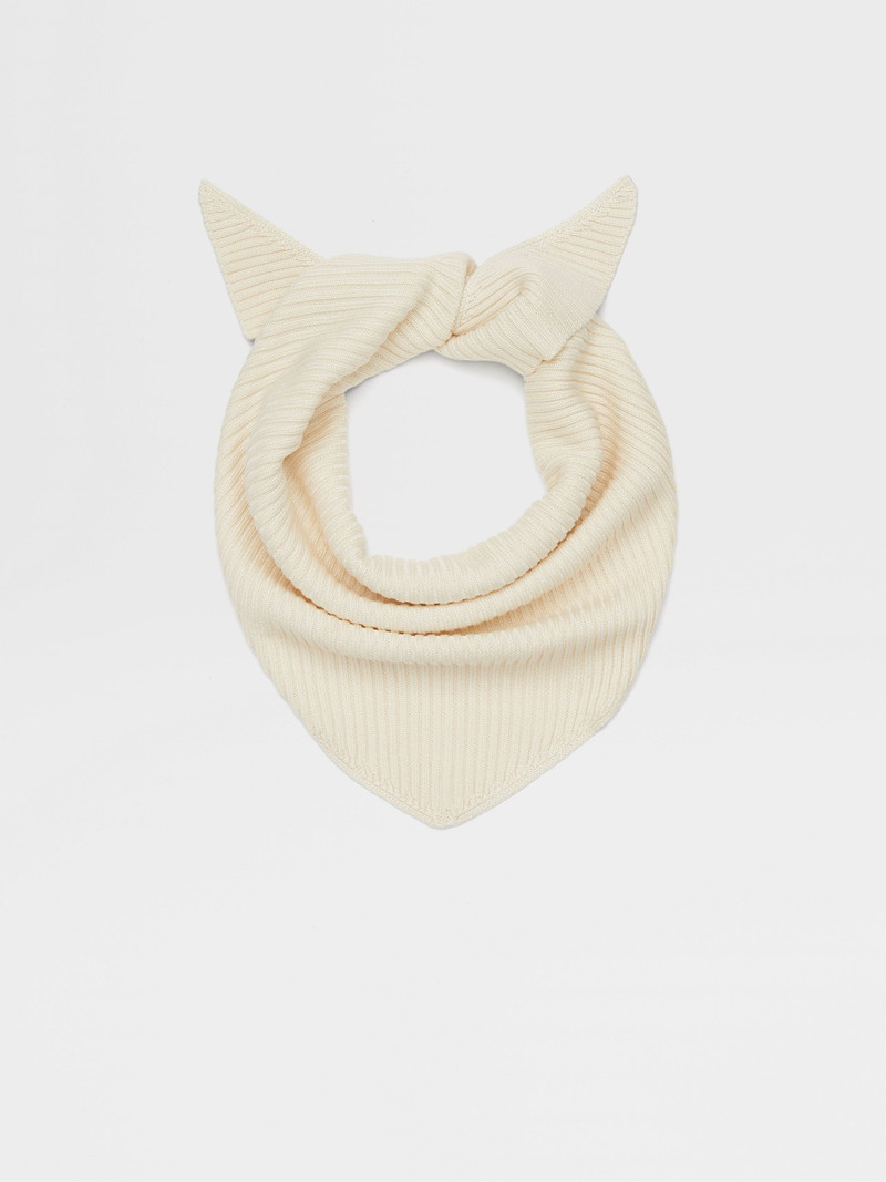 OFF WHITE SILK SCARF 1
