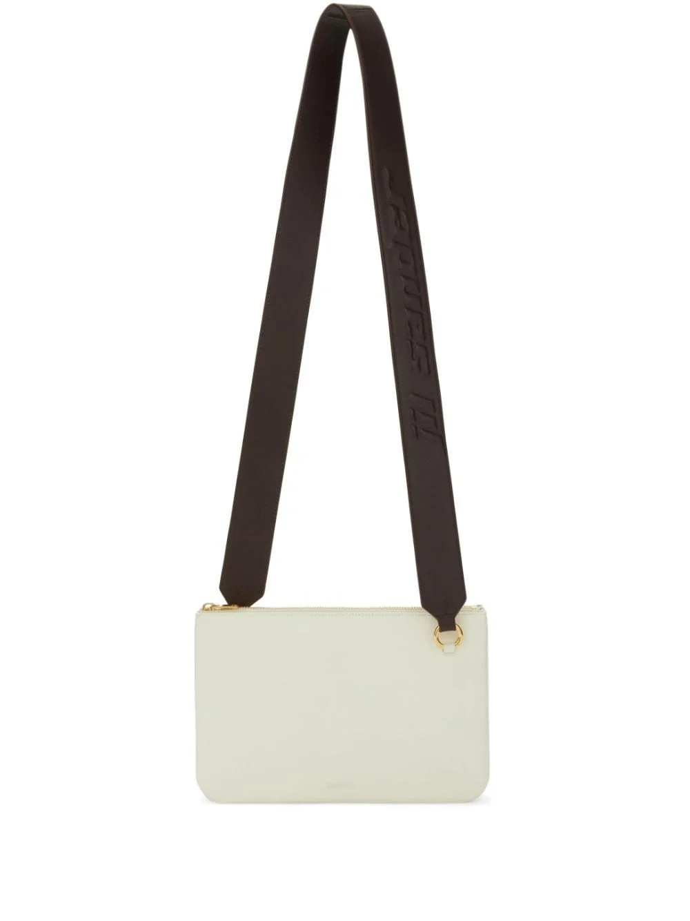 Link LG logo-strap leather crossbody bag - 1