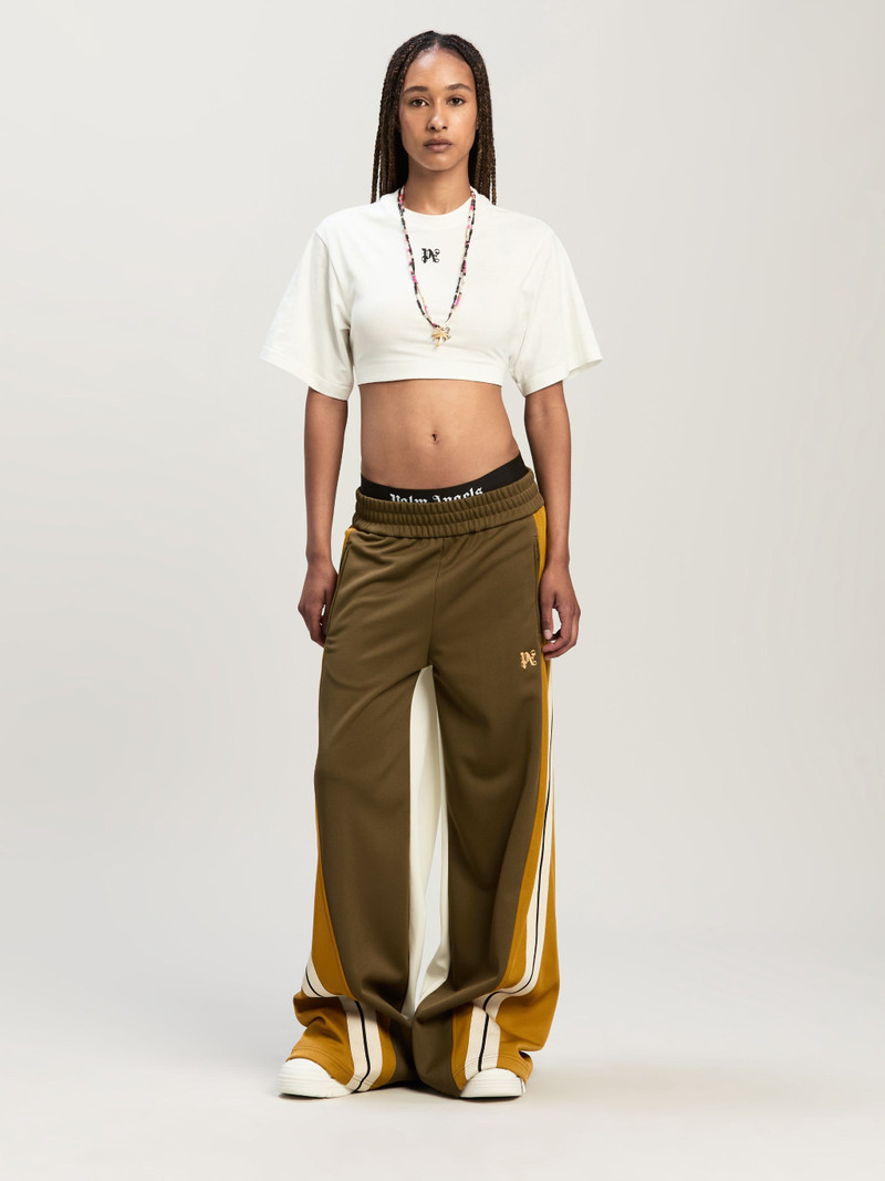 Palm Angels Monogram Track Pants Wide Leg outlook
