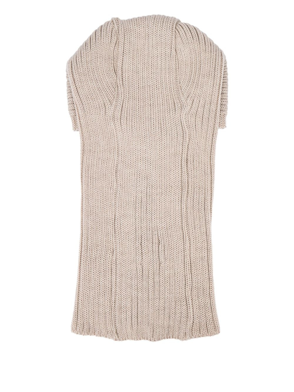 embroidered-butterfly rib-knit balaclava - 2
