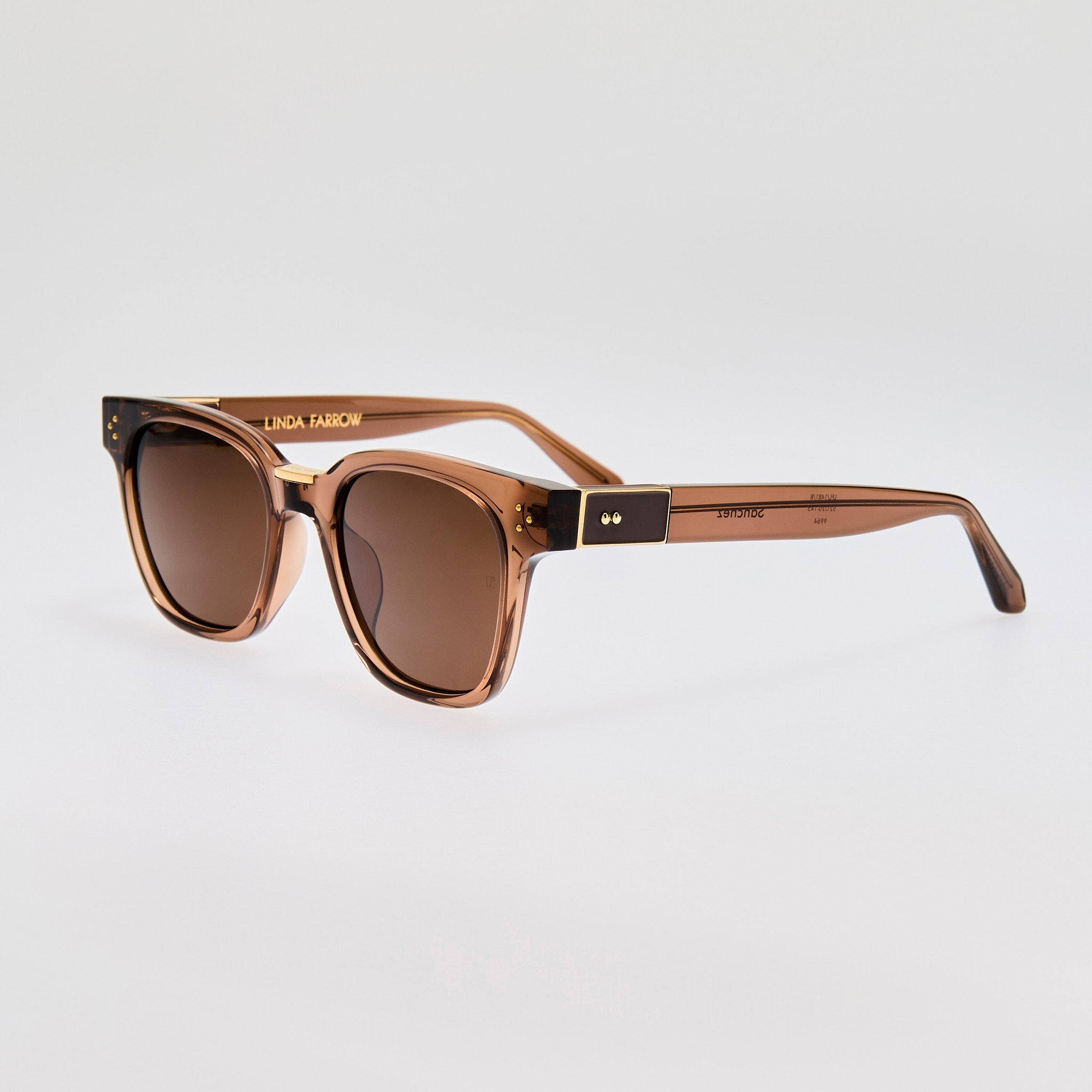 Sanchez Sunglasses in Brown and Gold - 2