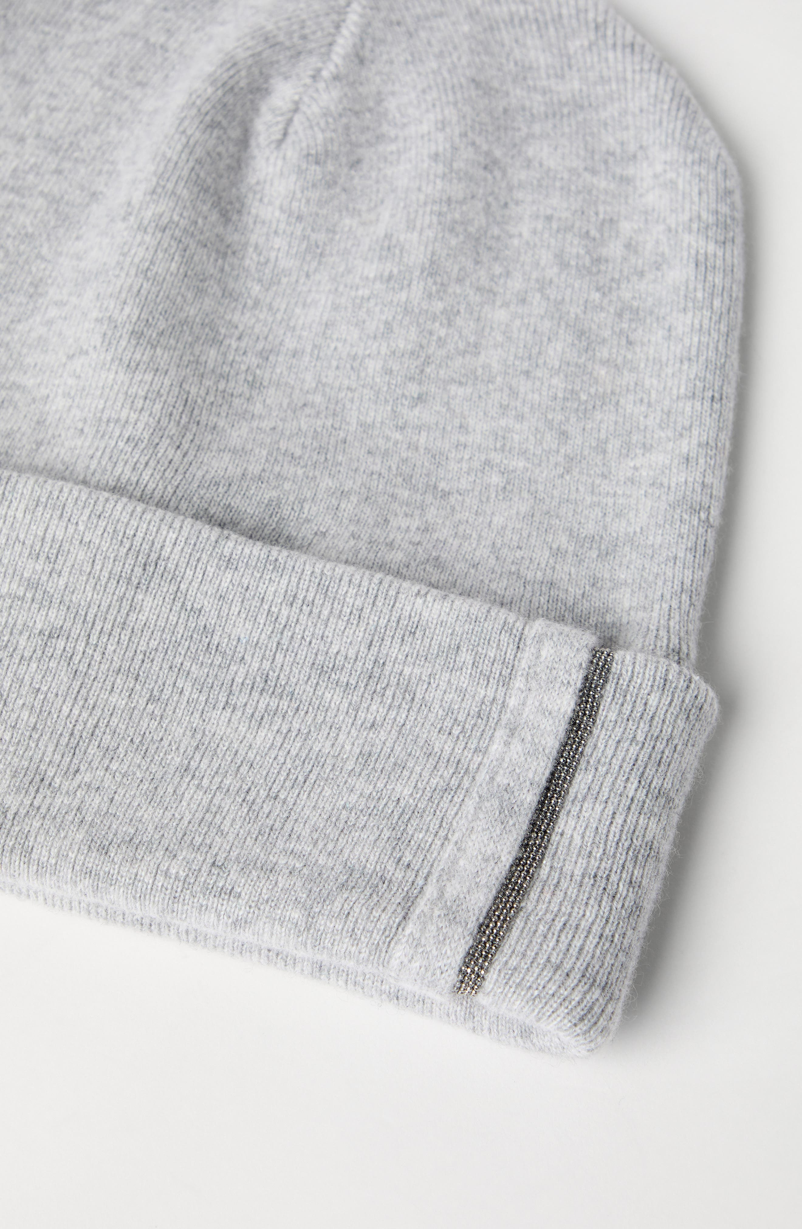 Brunello Cucinelli Knit beanie in Light Grey at Nordstrom - 3