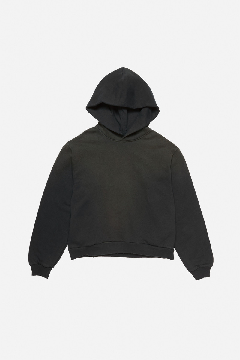 Logo hooded sweater - Black - 1