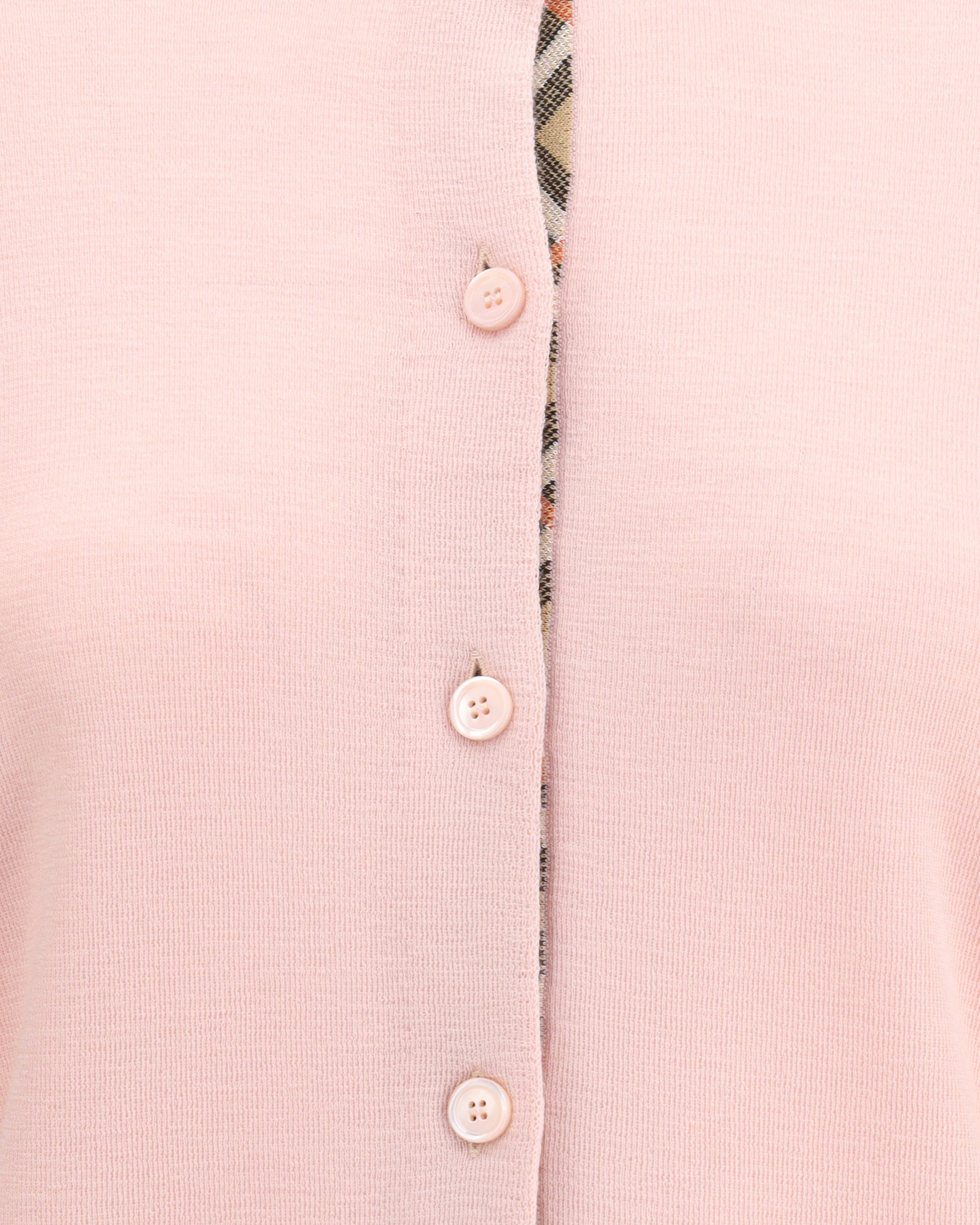 Check collar wool Cardigan - 3