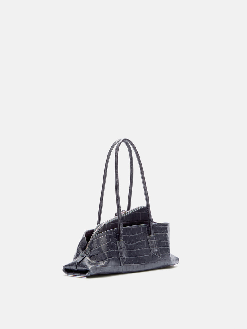 ''LA PASSEGGIATA SMALL'' DARK GREY TOP HANDLE 3