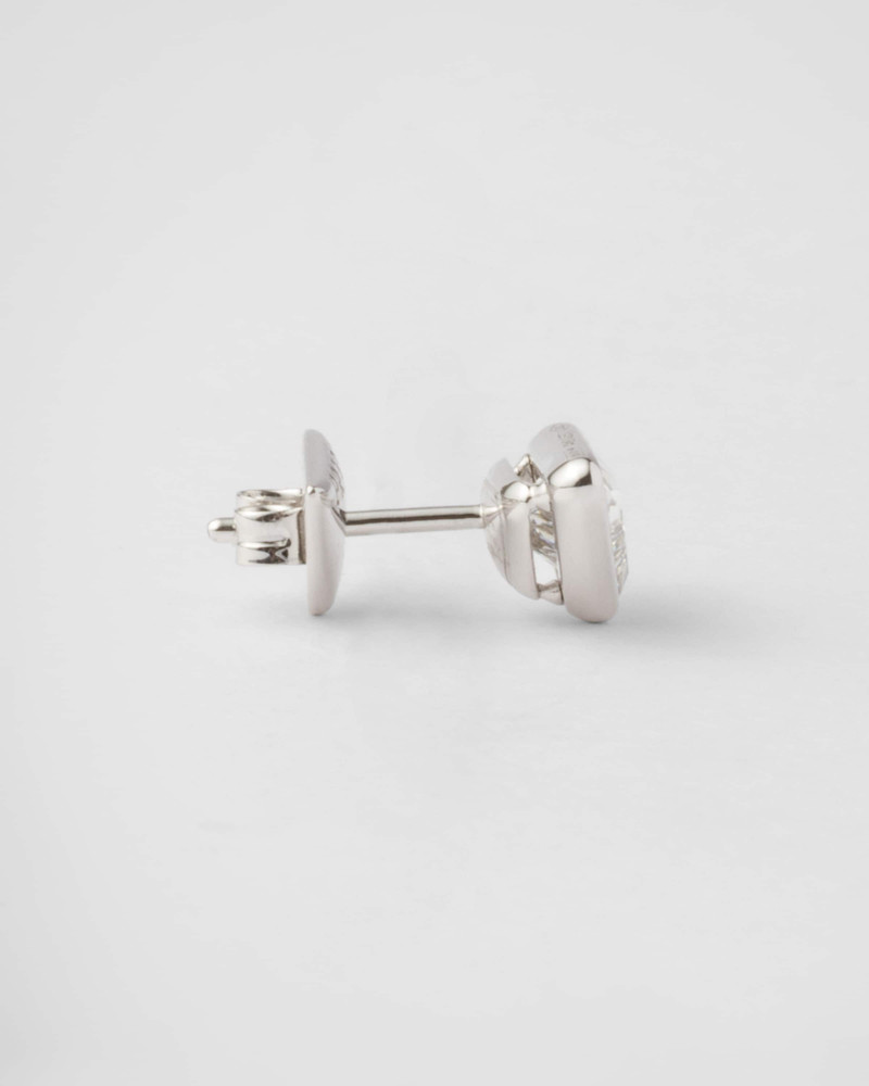 Eternal Gold single earring - white gold and laboratory-grown diamonds 3