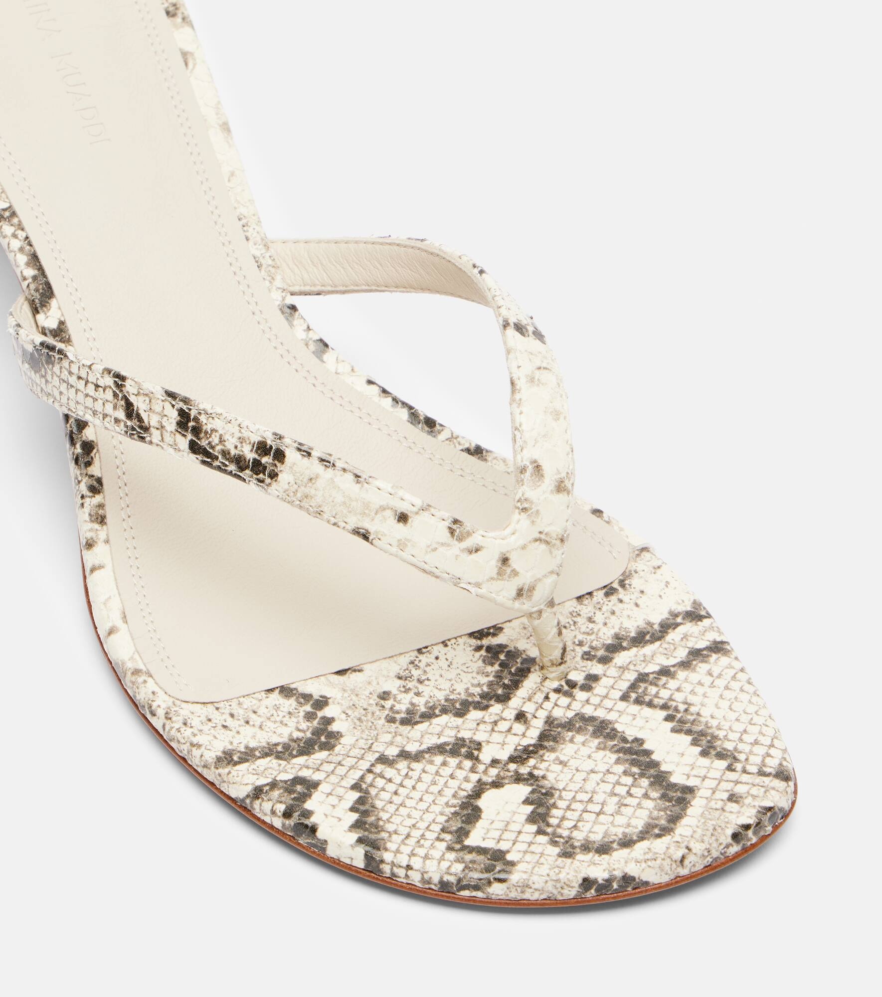 Juliette 45 leather thong sandals - 5
