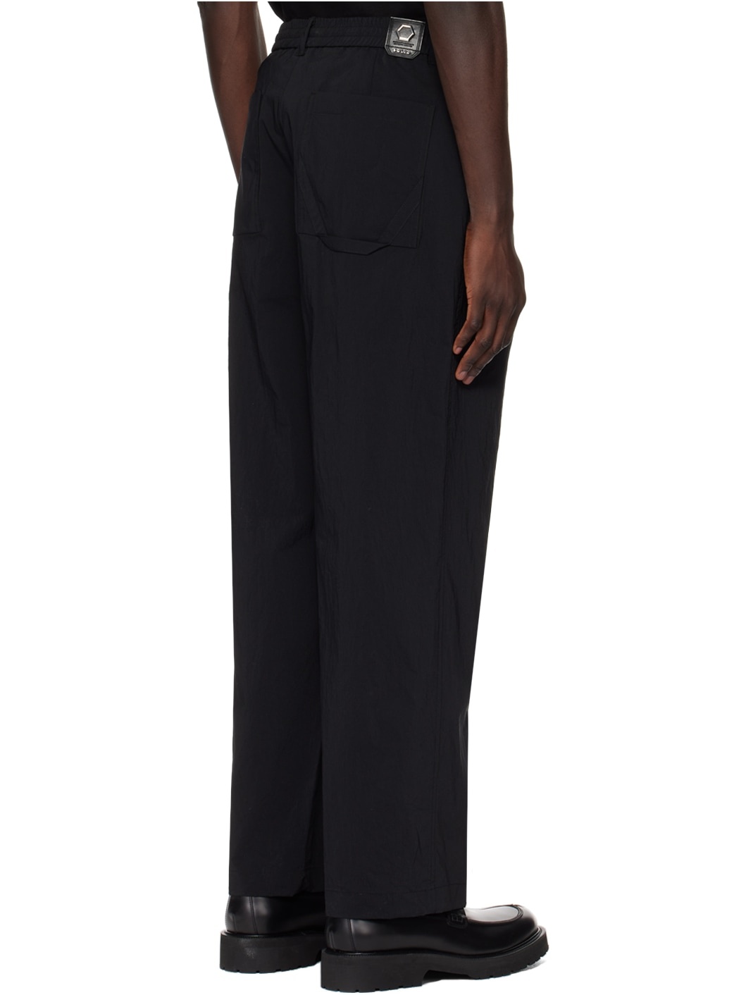 Black Drawstring Trousers - 3