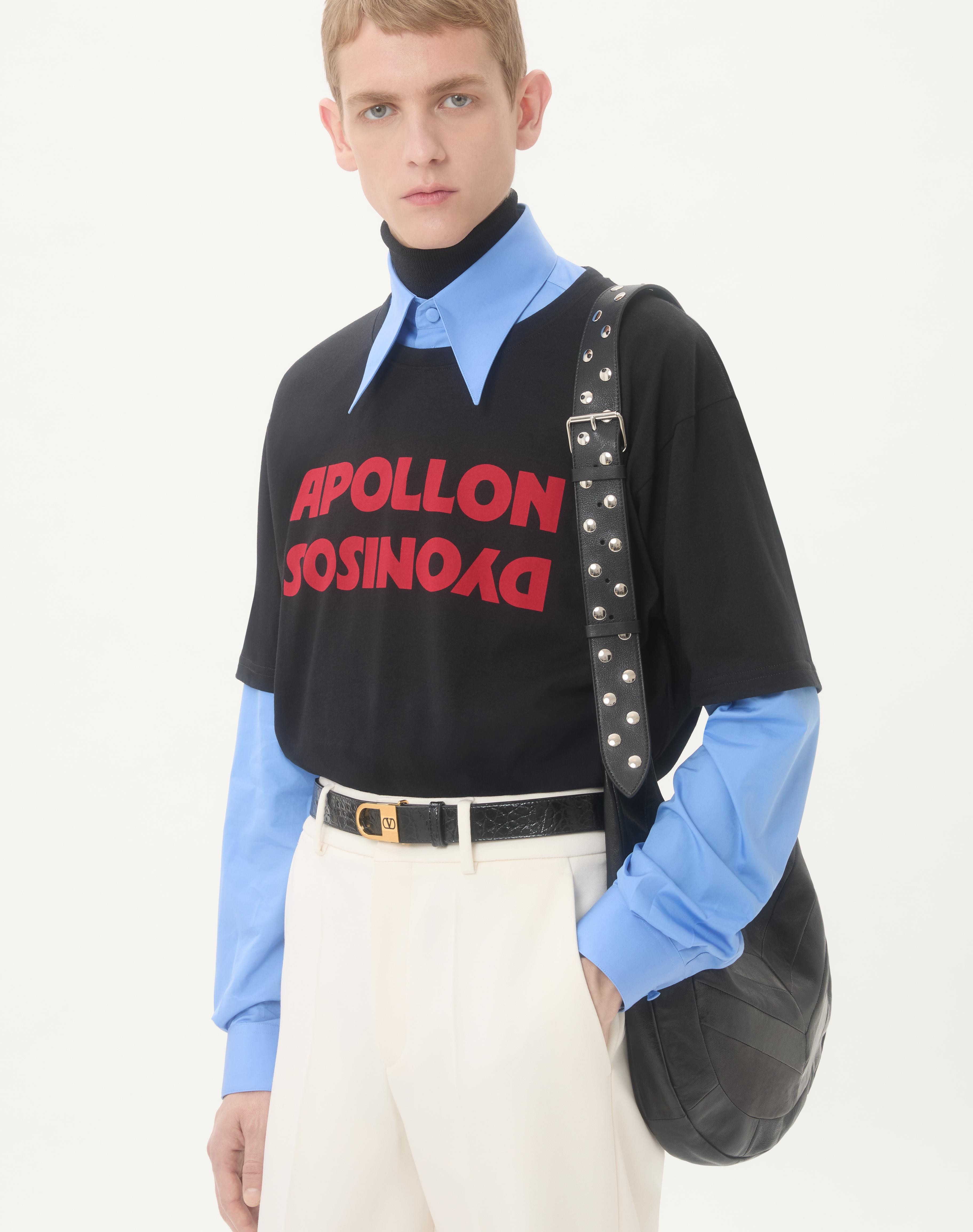 VALENTINO COTTON T-SHIRT WITH APOLLON/DYONISOS PRINT - 3