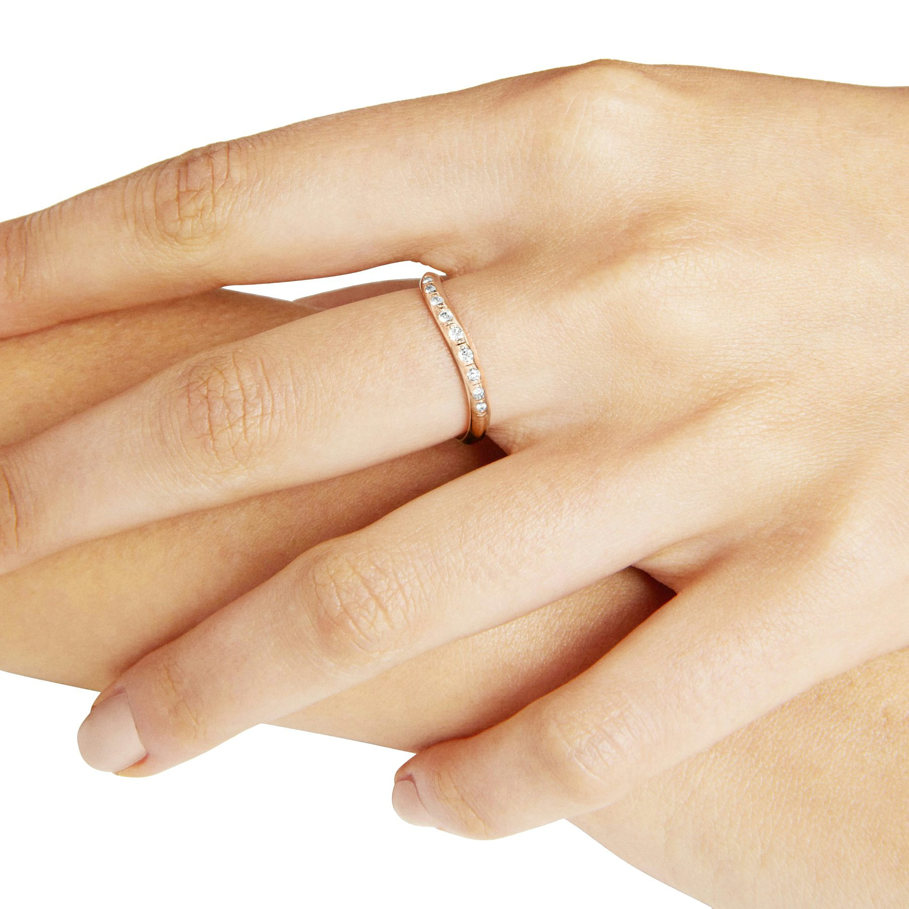 ROSE GOLD & WHITE DIAMOND ESSENTIALS RING - 2