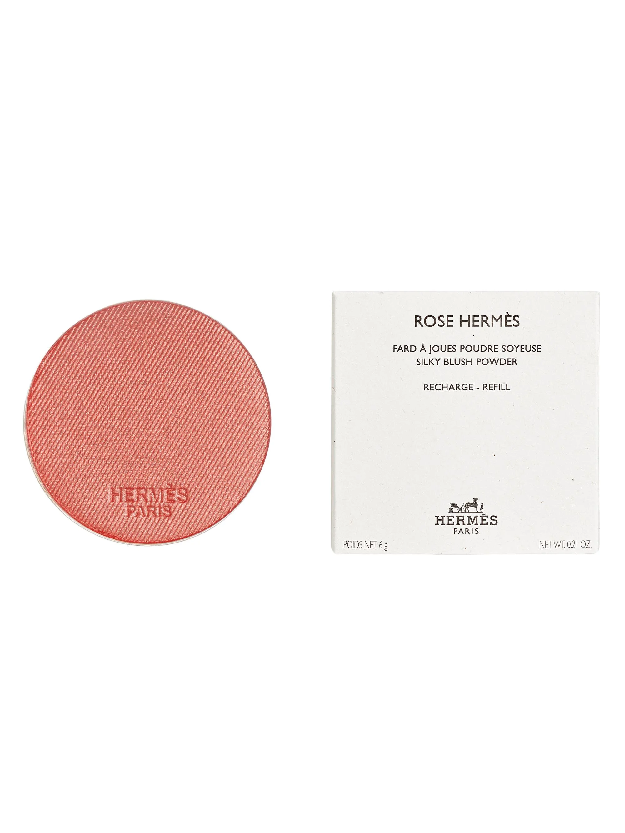 Women's Rose Hermès Silky Blush Powder Refill - 58 Rose Cuivre - 1