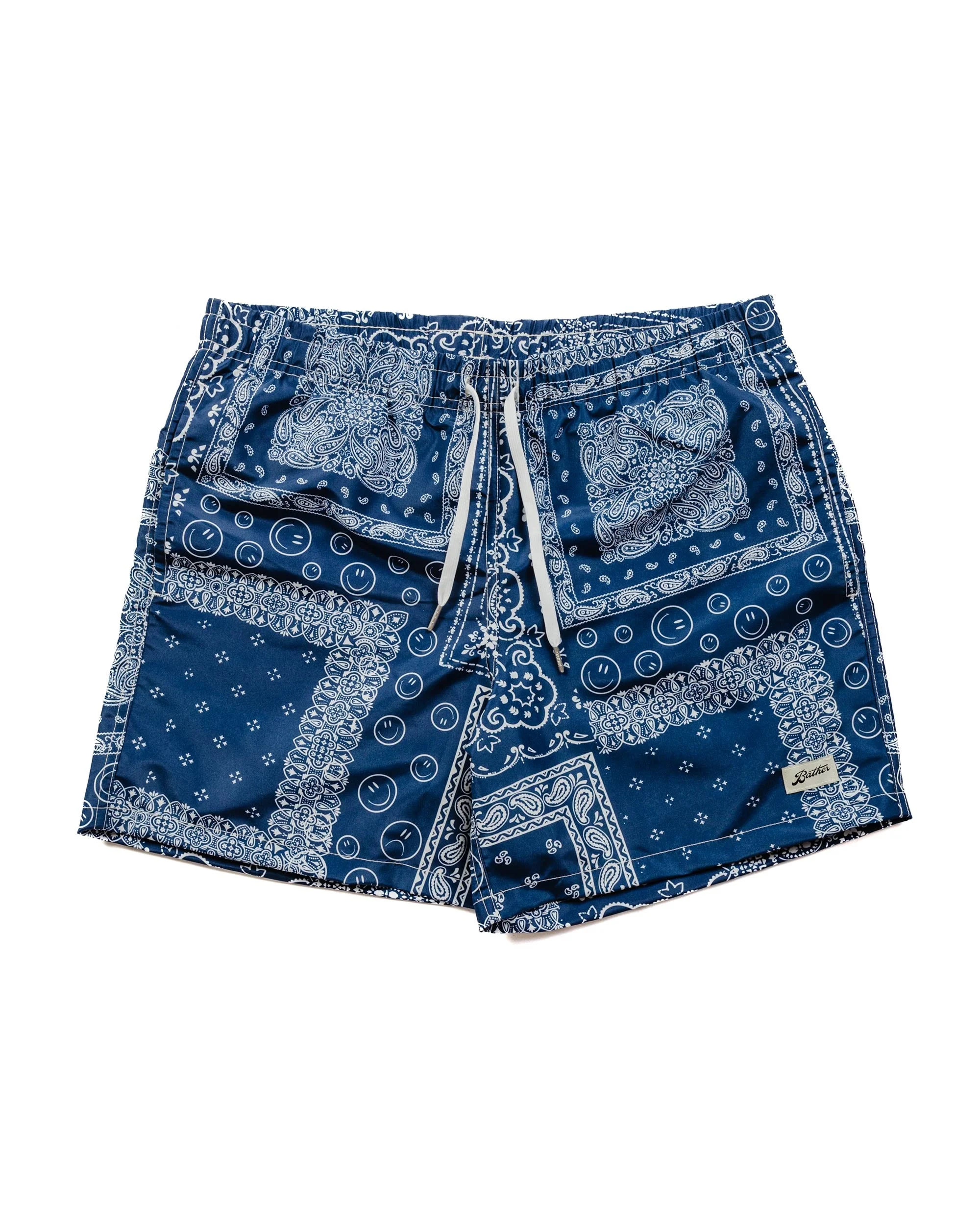 Navy Bandana Swim Trunk - 1