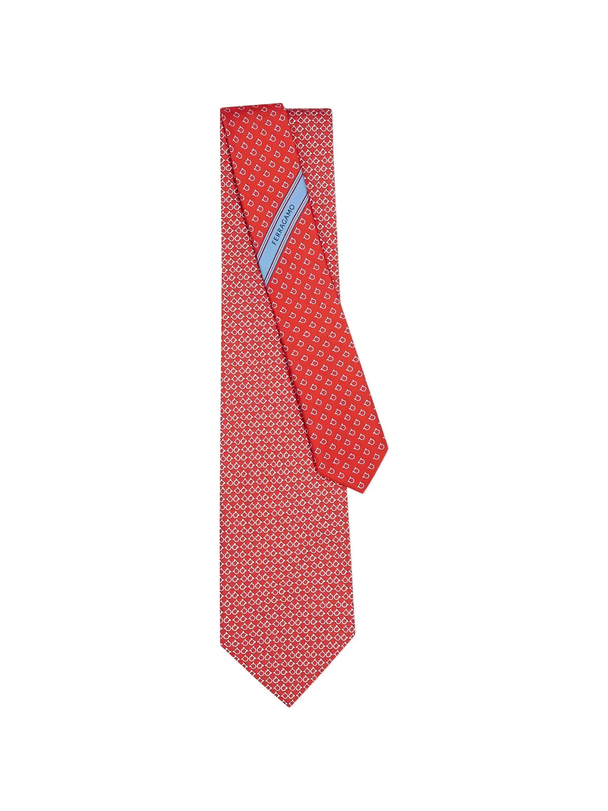 Ferragamo Gancini-print Tie - 1