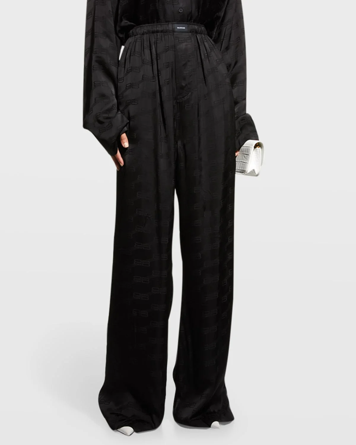 Logo Printed Pajama Pants - 1