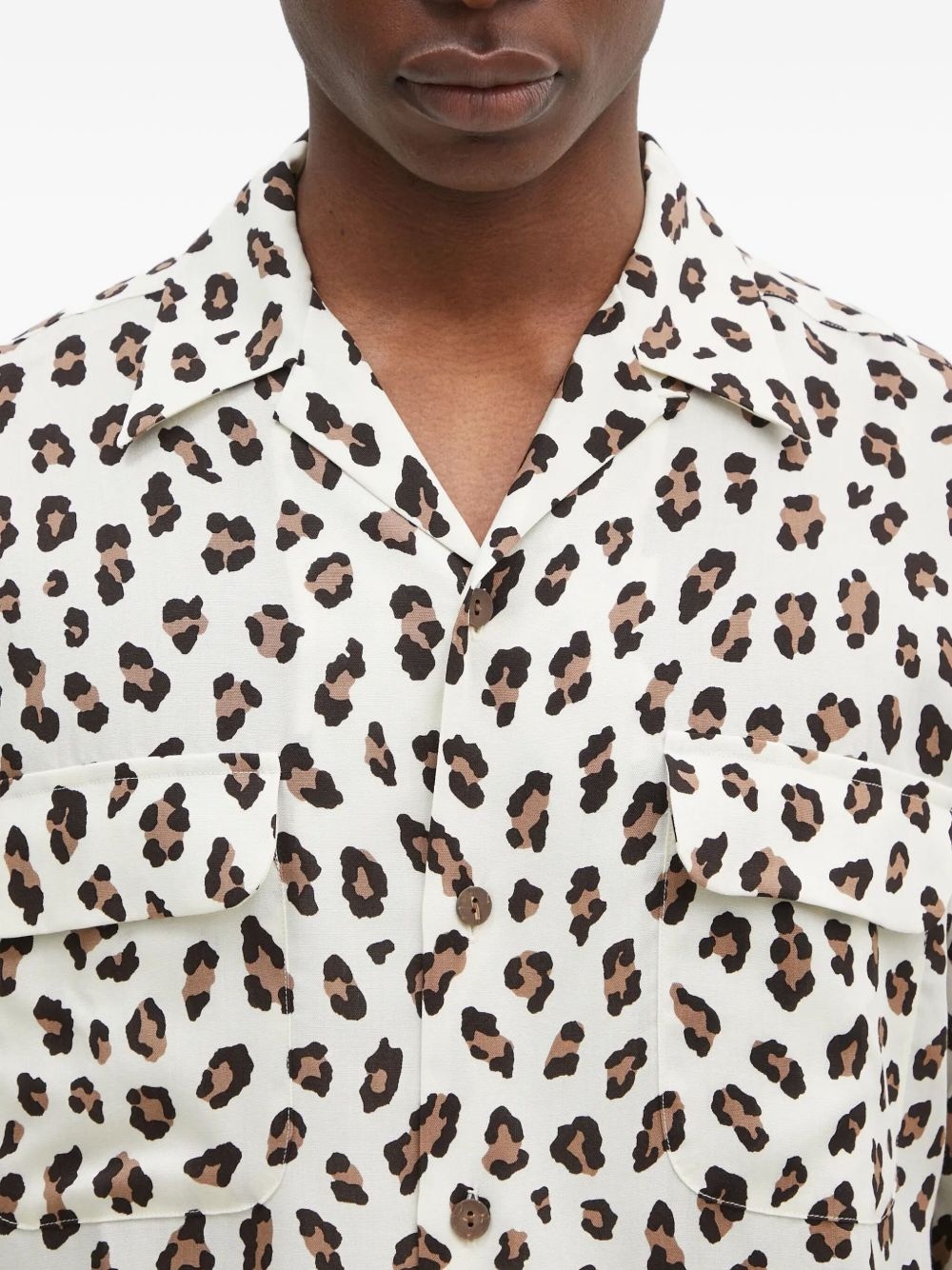 leopard-print shirt - 5
