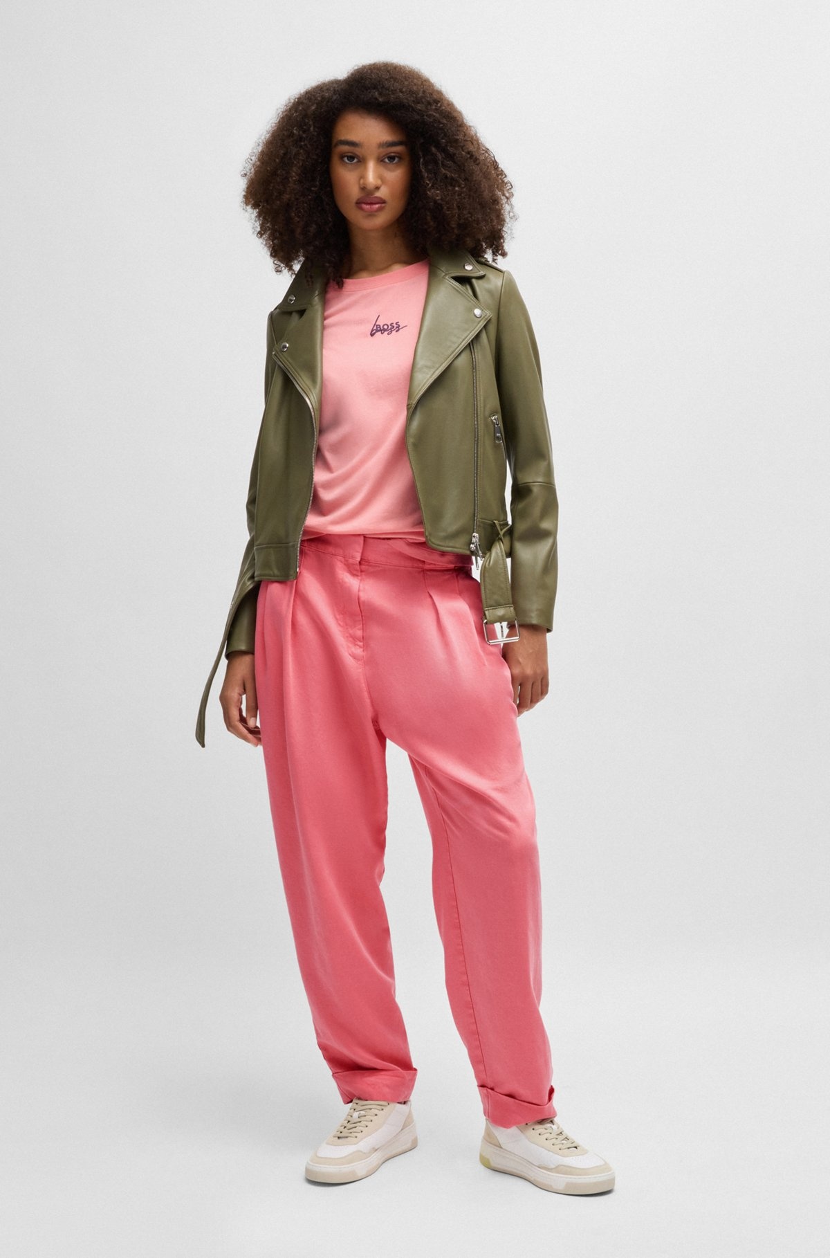 REGULAR-FIT TROUSERS WITH TAPERED LEG - 3