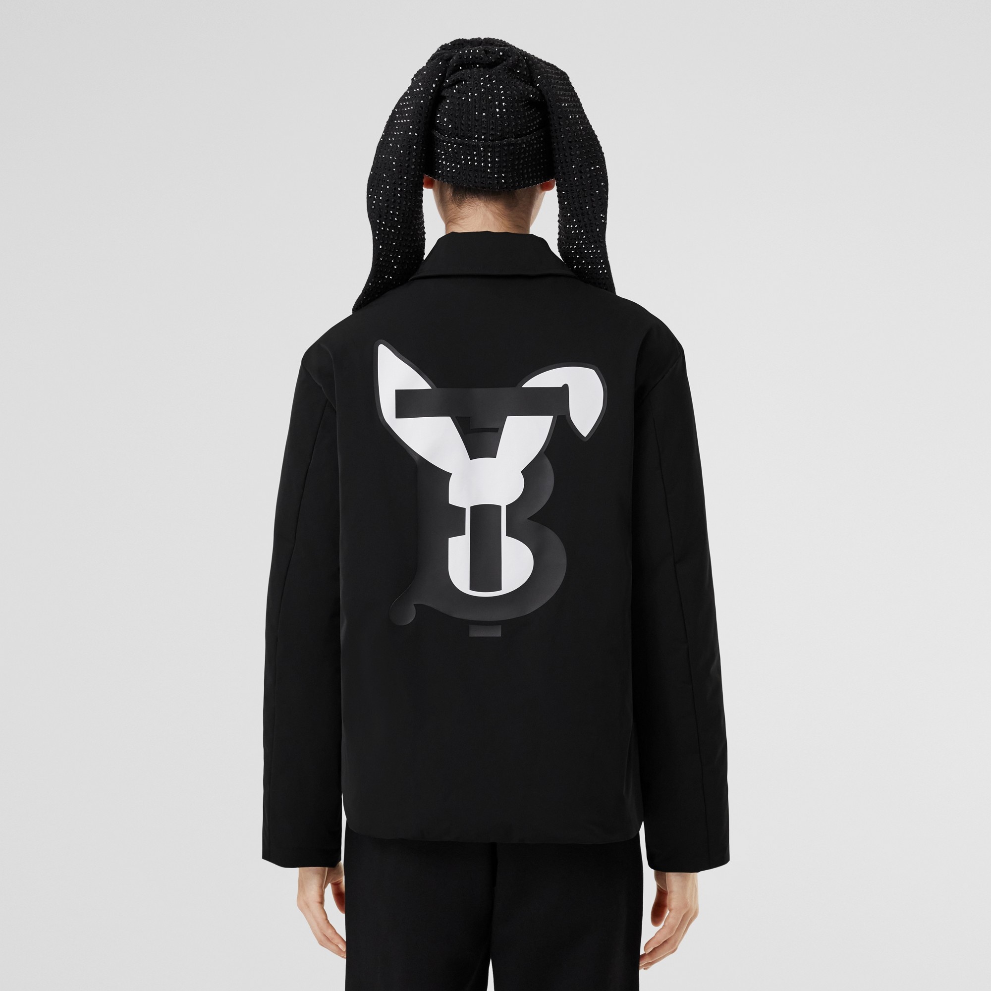 Reversible Rabbit Print Quilted Jacket - 3