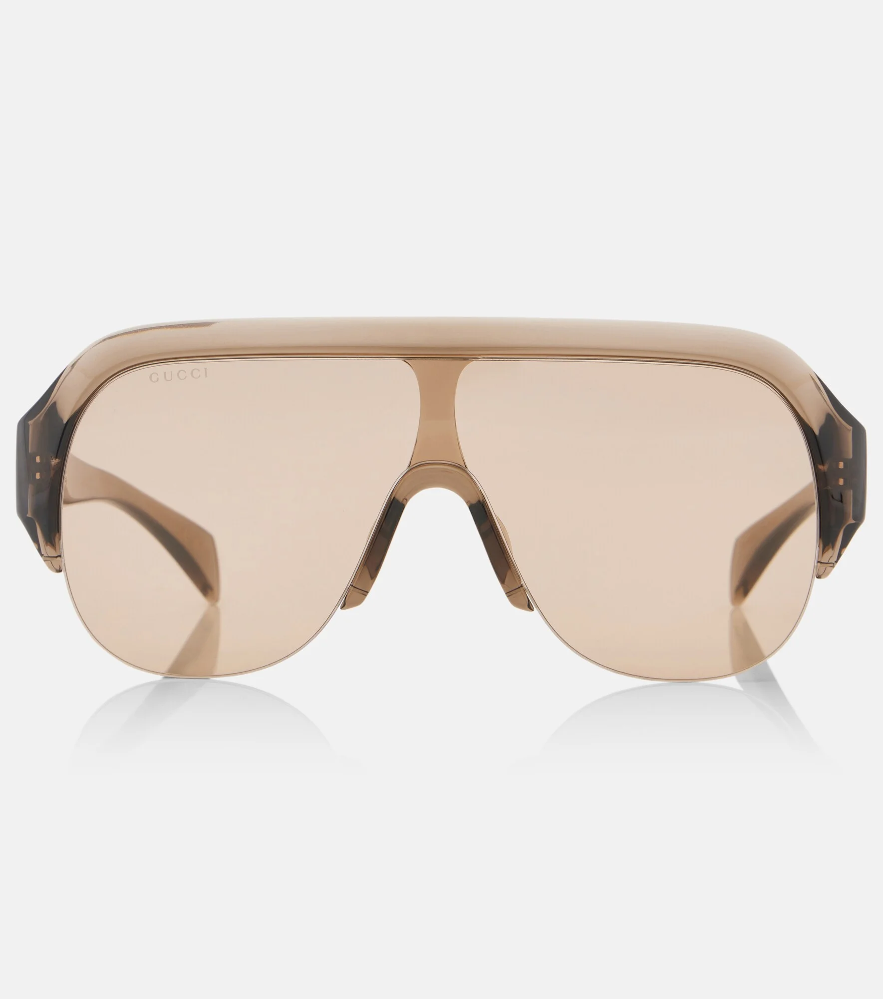 Logo shield sunglasses - 1