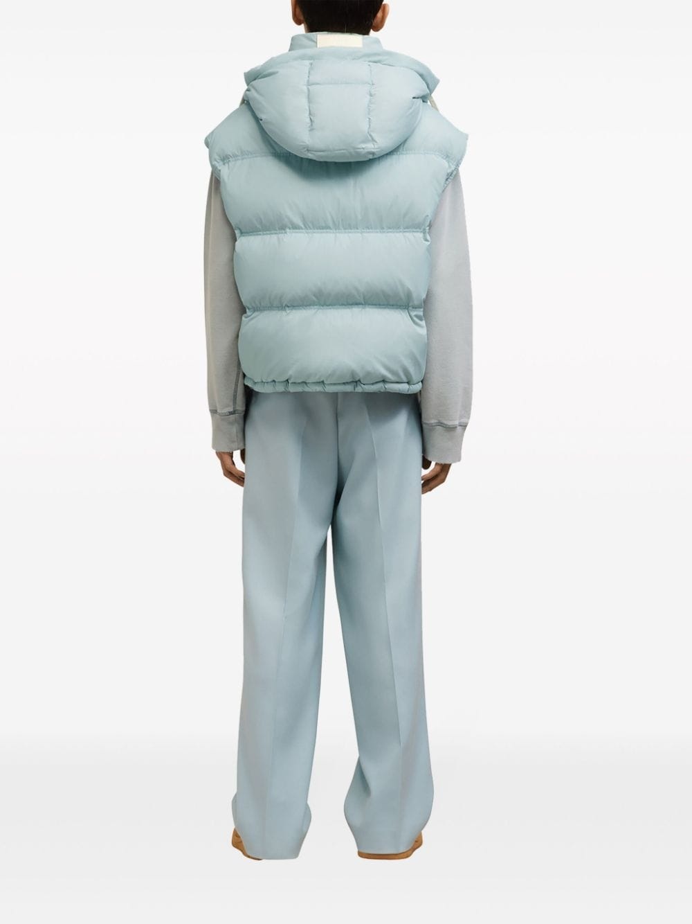 hooded padded gilet - 5