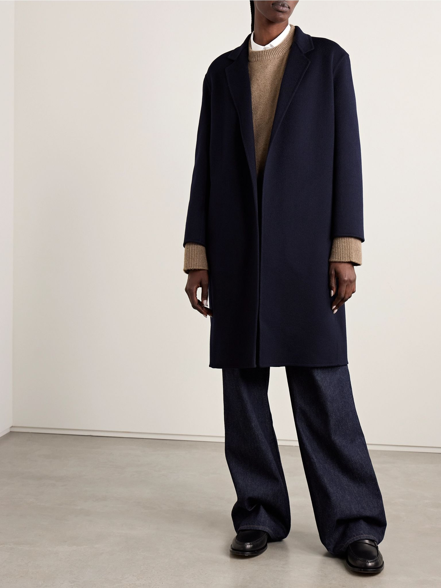 Fedra cashmere coat Navy - 3