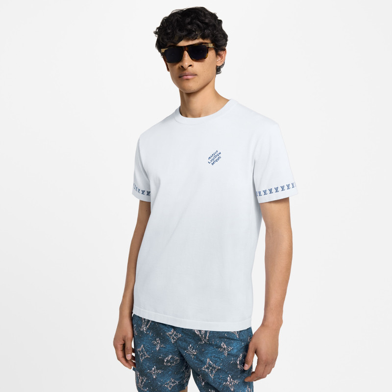 Louis Vuitton Short-Sleeved Signature Crewneck outlook
