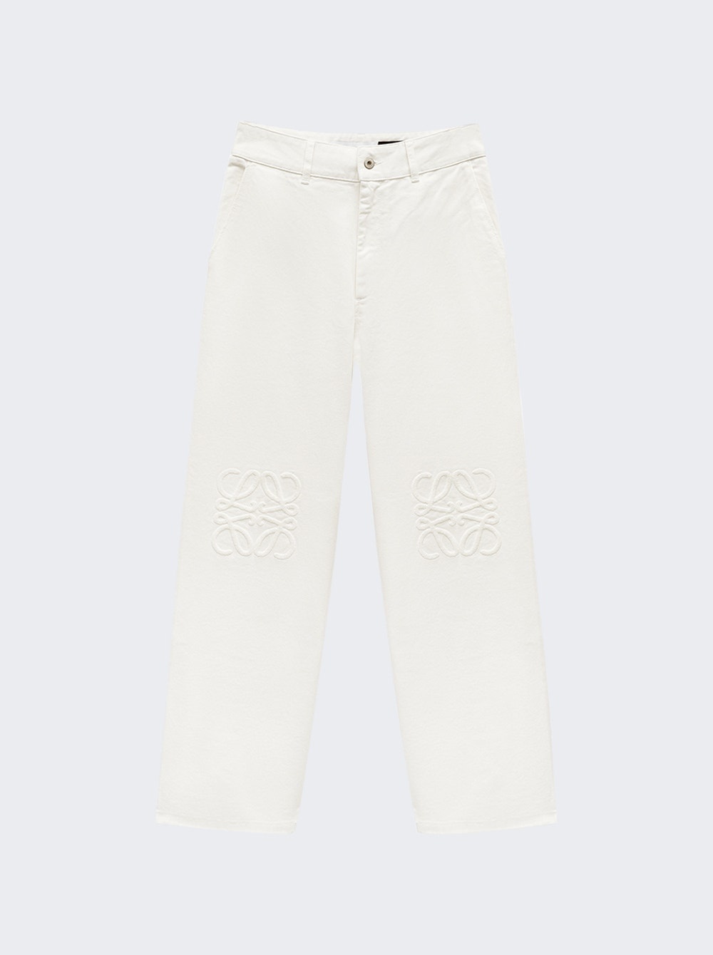 X Paulas Ibiza Anagram Baggy Jeans White - 1