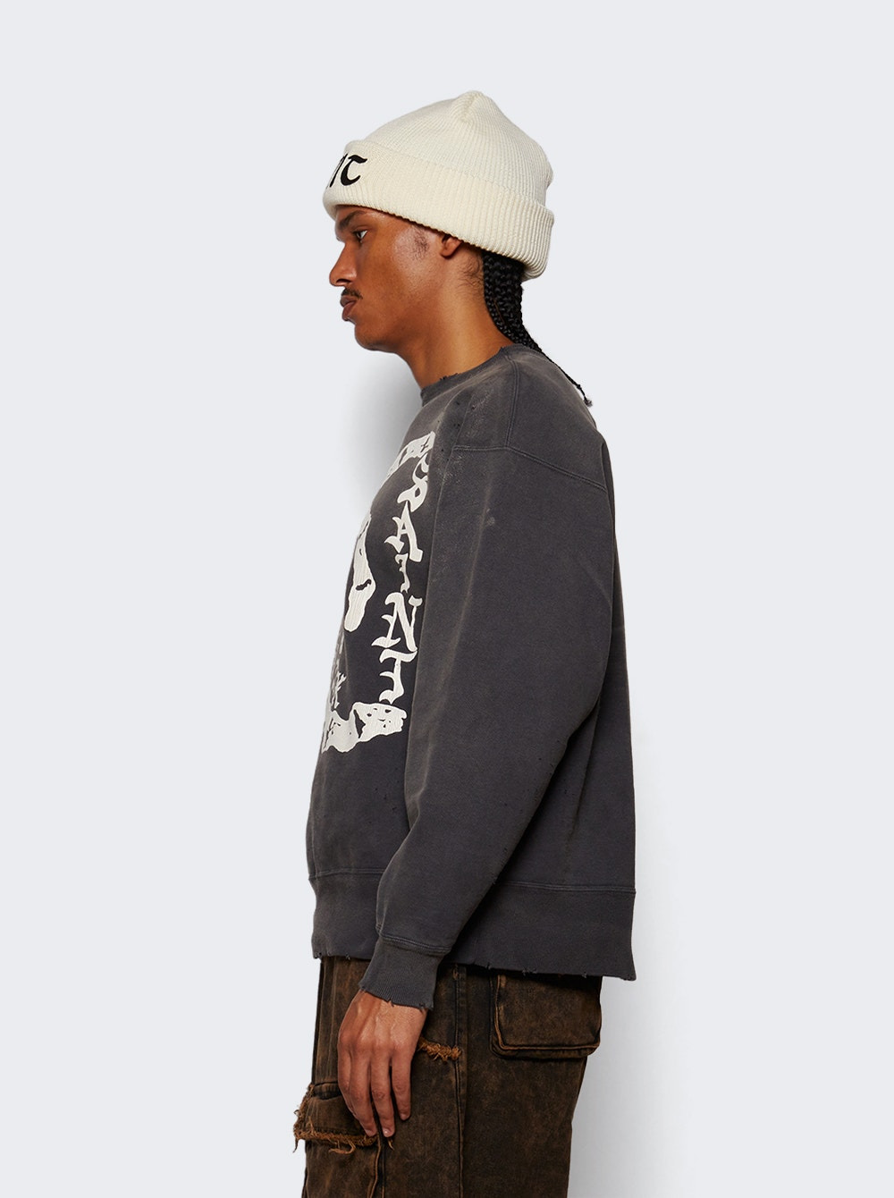 Bone Saint Sweatshirt Black - 4