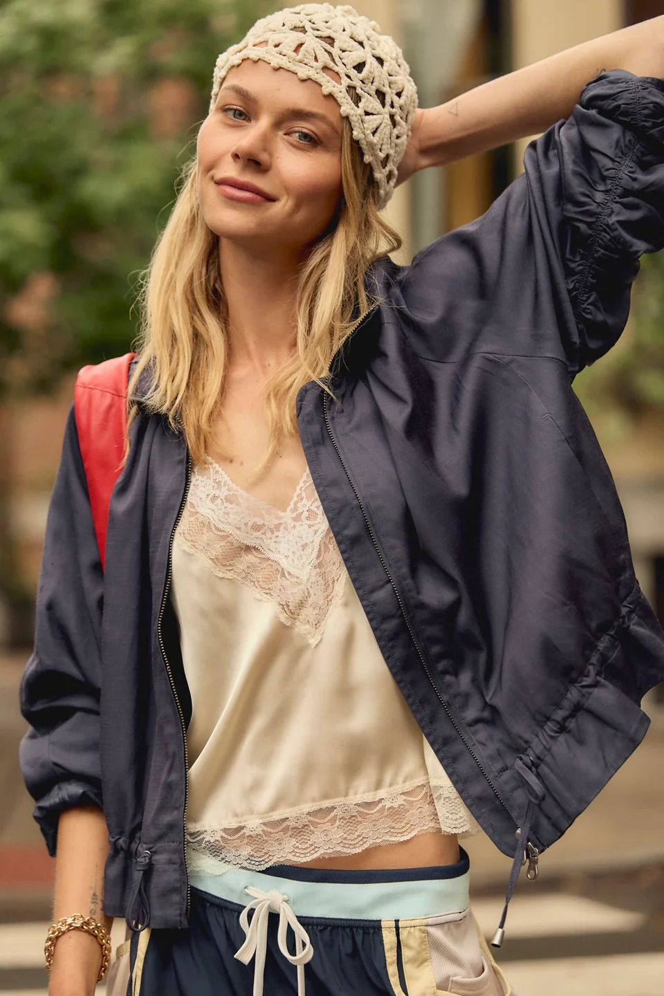 Devon Solid Balloon Jacket - 1