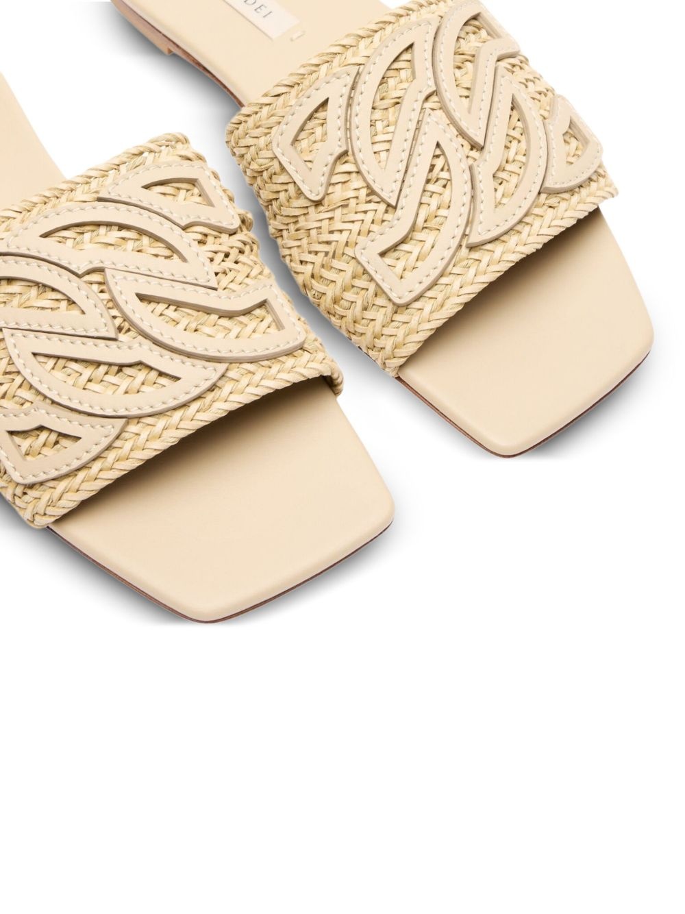 woven-strap flat sandals - 4