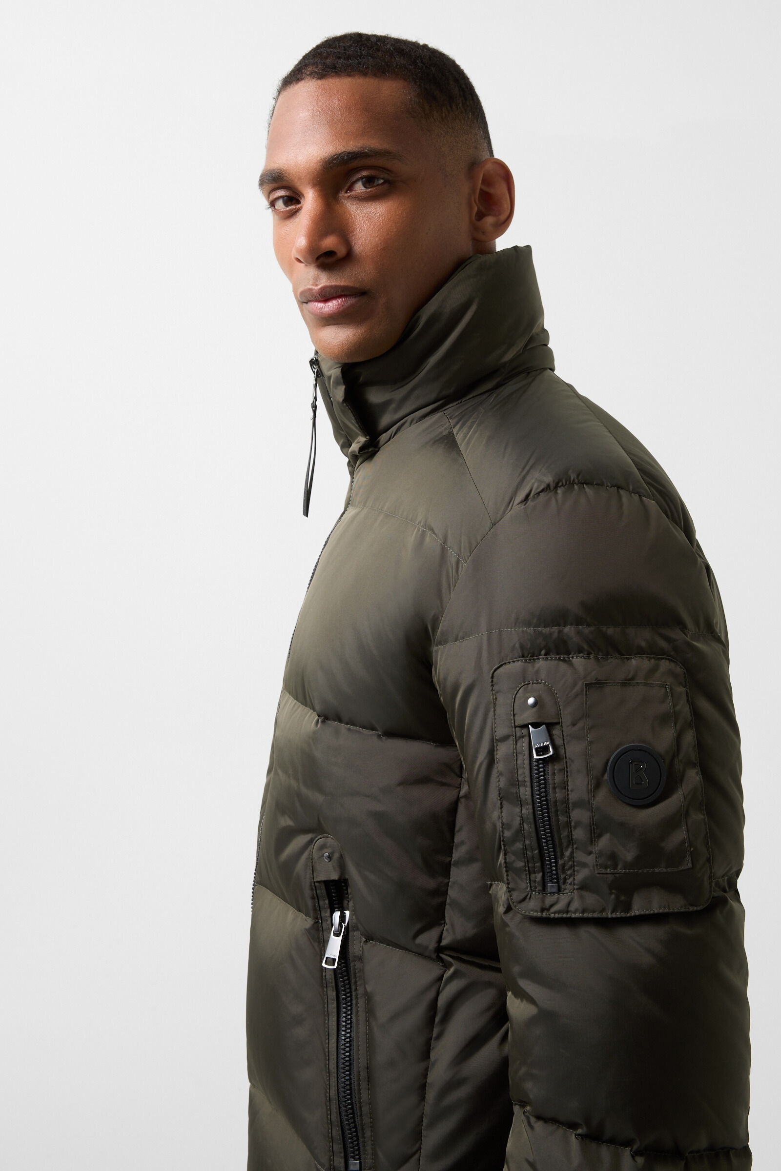 Jamy Down jacket in Olive green - 7