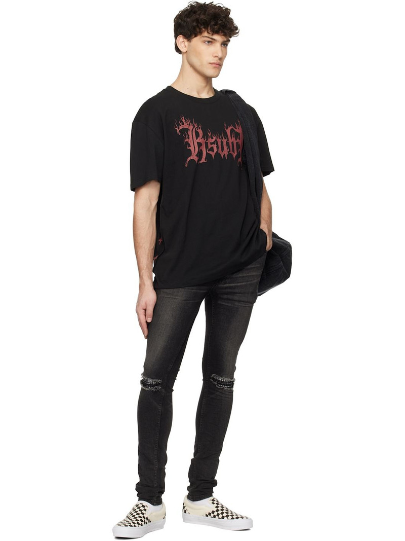 Ksubi Black Van Winkle Tarr Repair Jeans outlook
