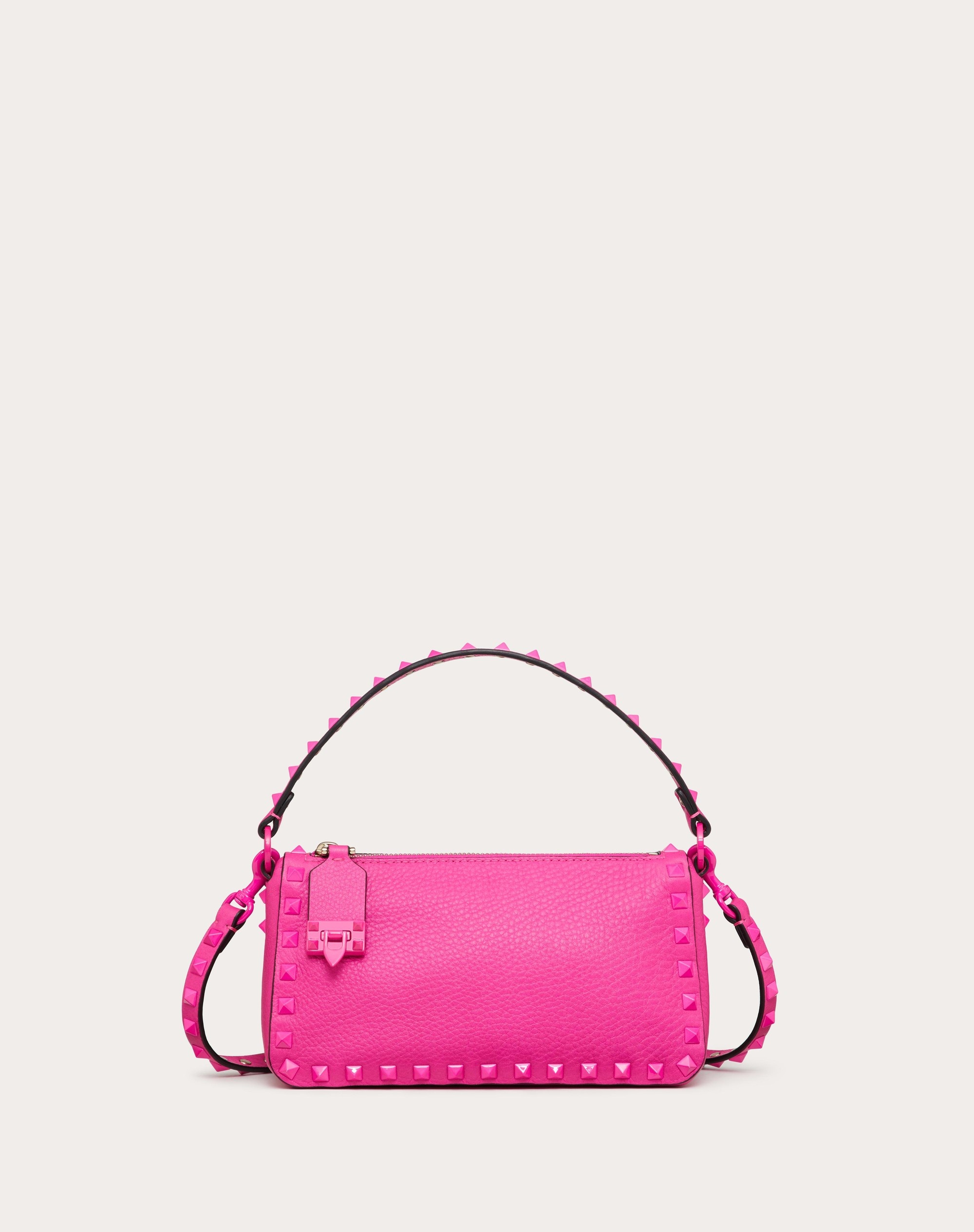 SMALL ROCKSTUD GRAINY CALFSKIN CROSSBODY BAG - 1