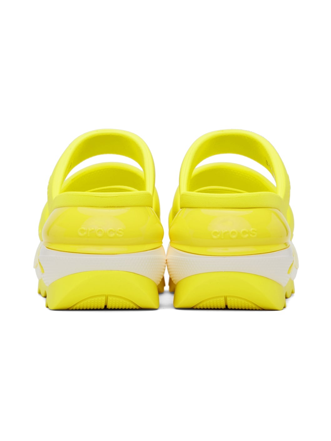 Yellow Mega Crush Triple Strap Sandals - 2