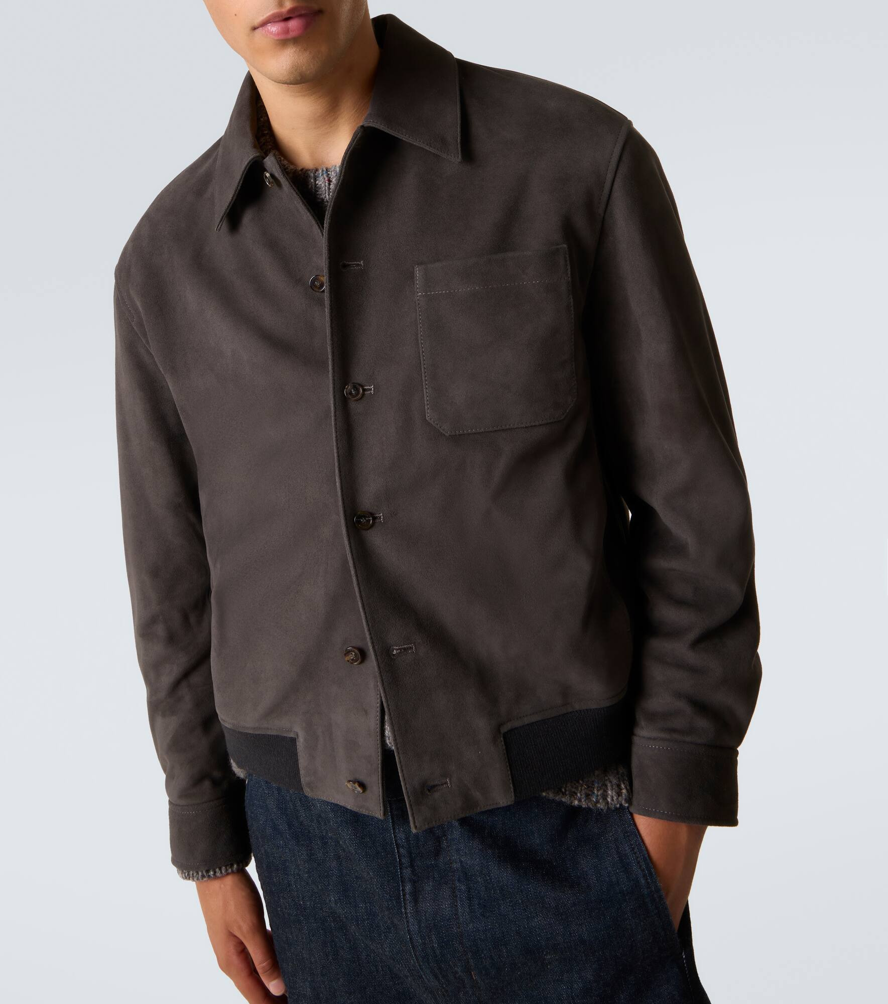 Suede blouson - 5