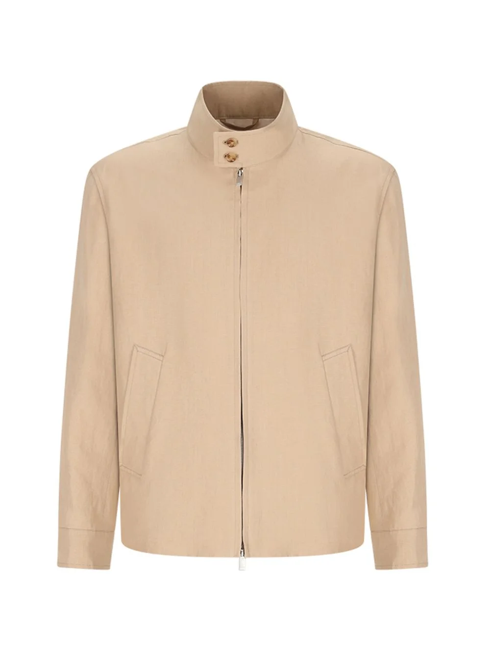 zipped shirt jacket - 1