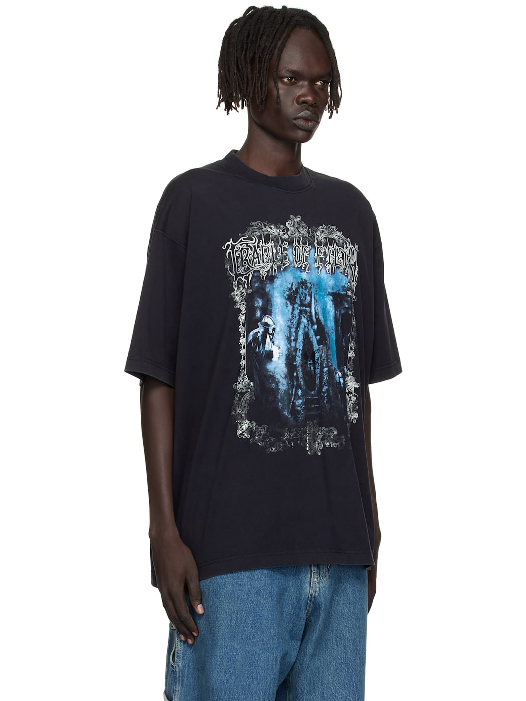 Black Cradle of Filth Butterfly Oversized T-shirt - 2