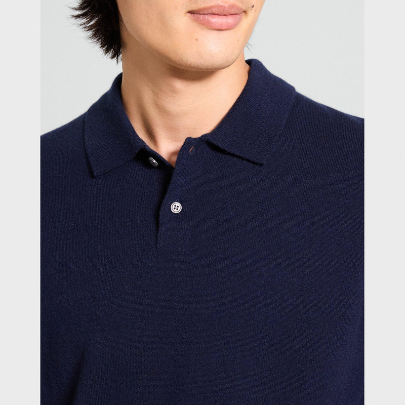 Goris Long-Sleeve Polo Shirt in Cashmere 5