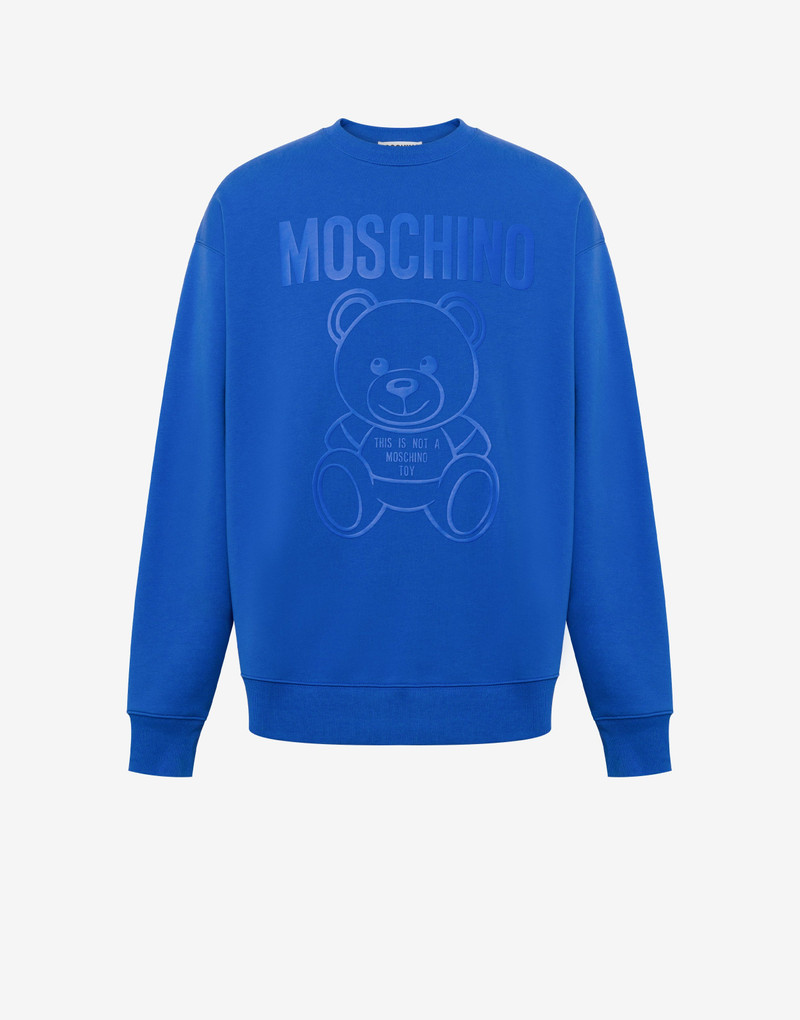 MOSCHINO TEDDY BEAR ORGANIC COTTON SWEATSHIRT 1