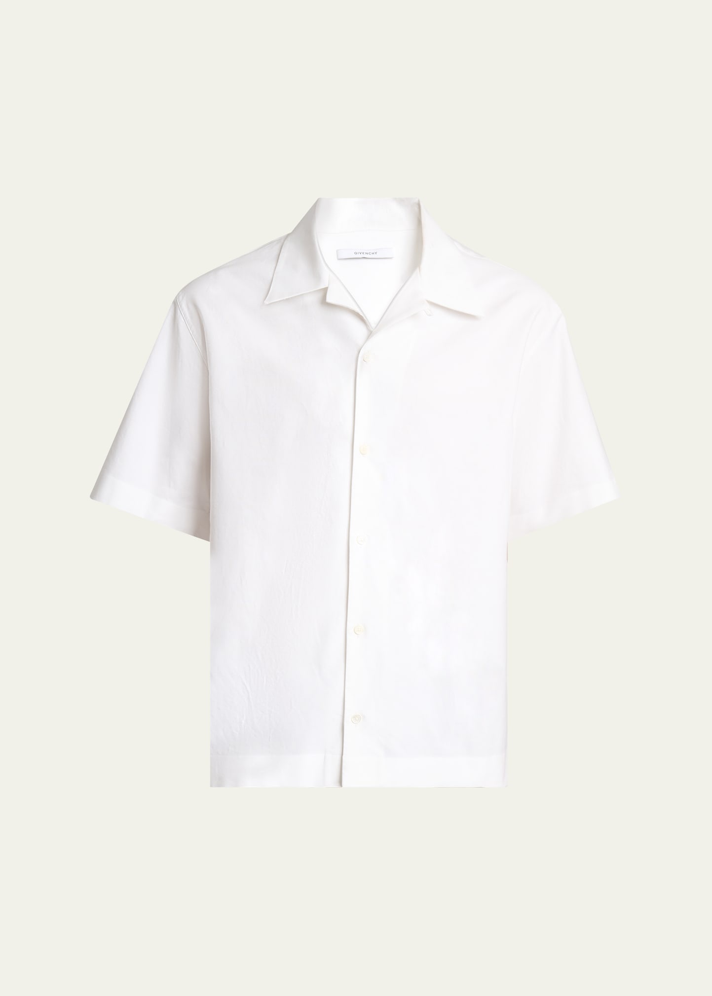 Men's Logo-Back Poplin Bowling Shirt - 1