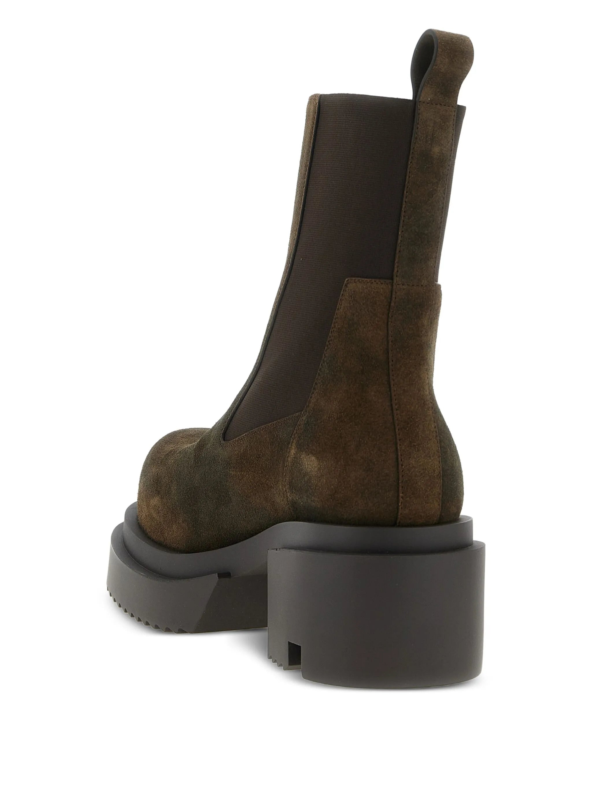 elastic-strap platform boots - 3