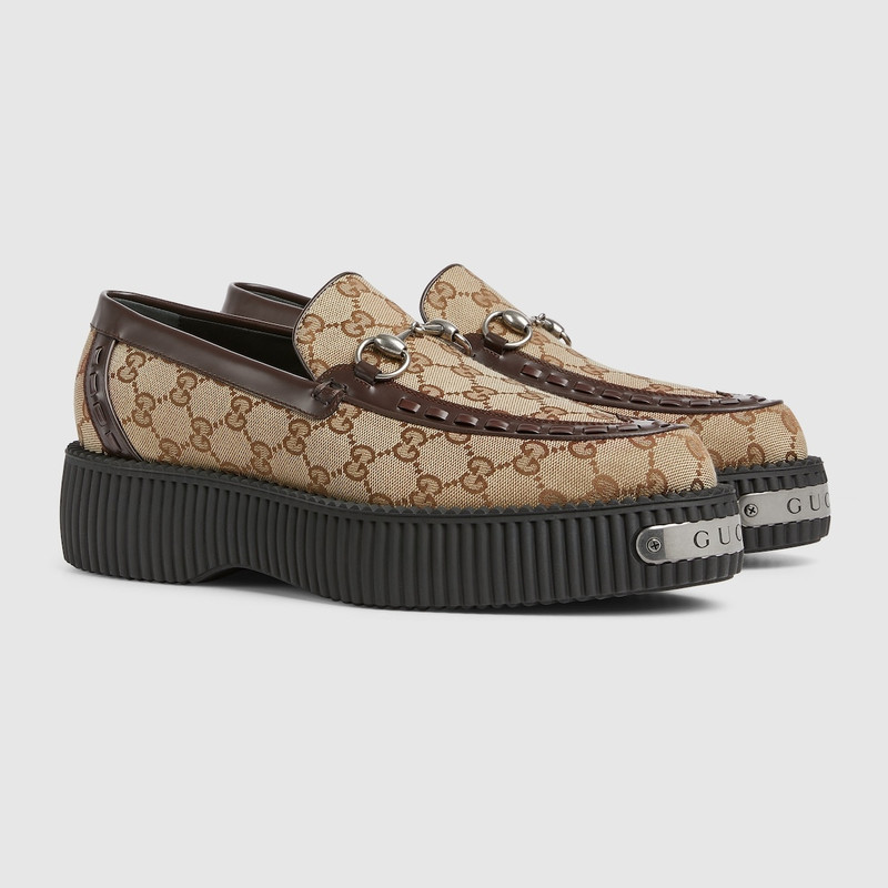 GUCCI Men's Gucci Horsebit GG creeper loafer outlook