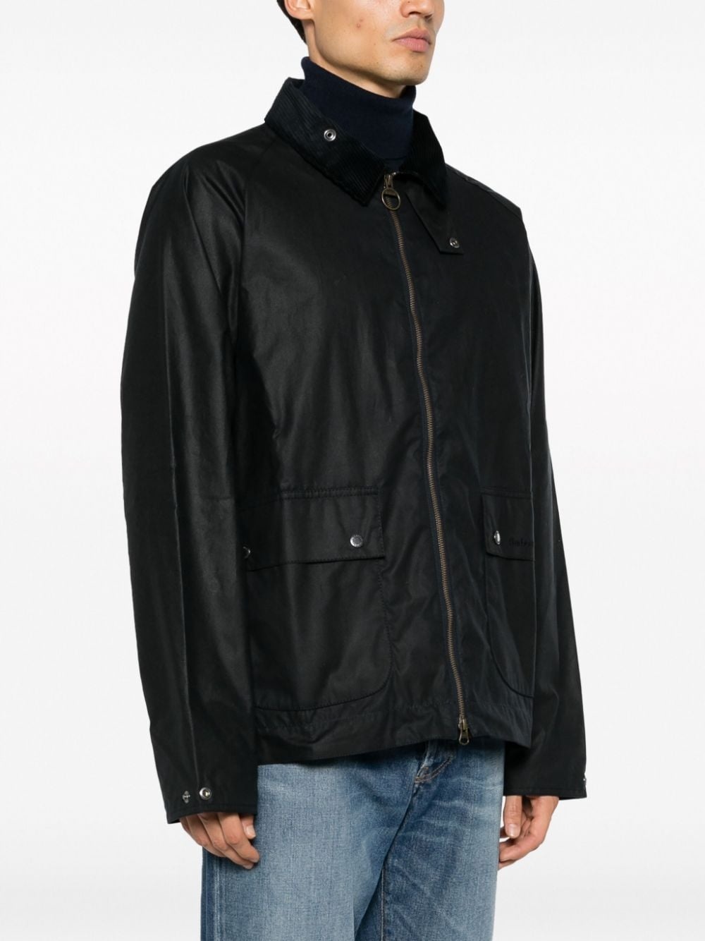 corduroy-collar cotton jacket - 3