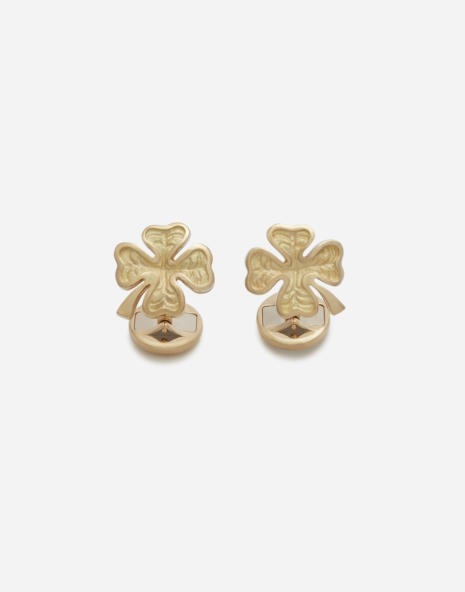 Good luck cufflinks in yellow gold - 1