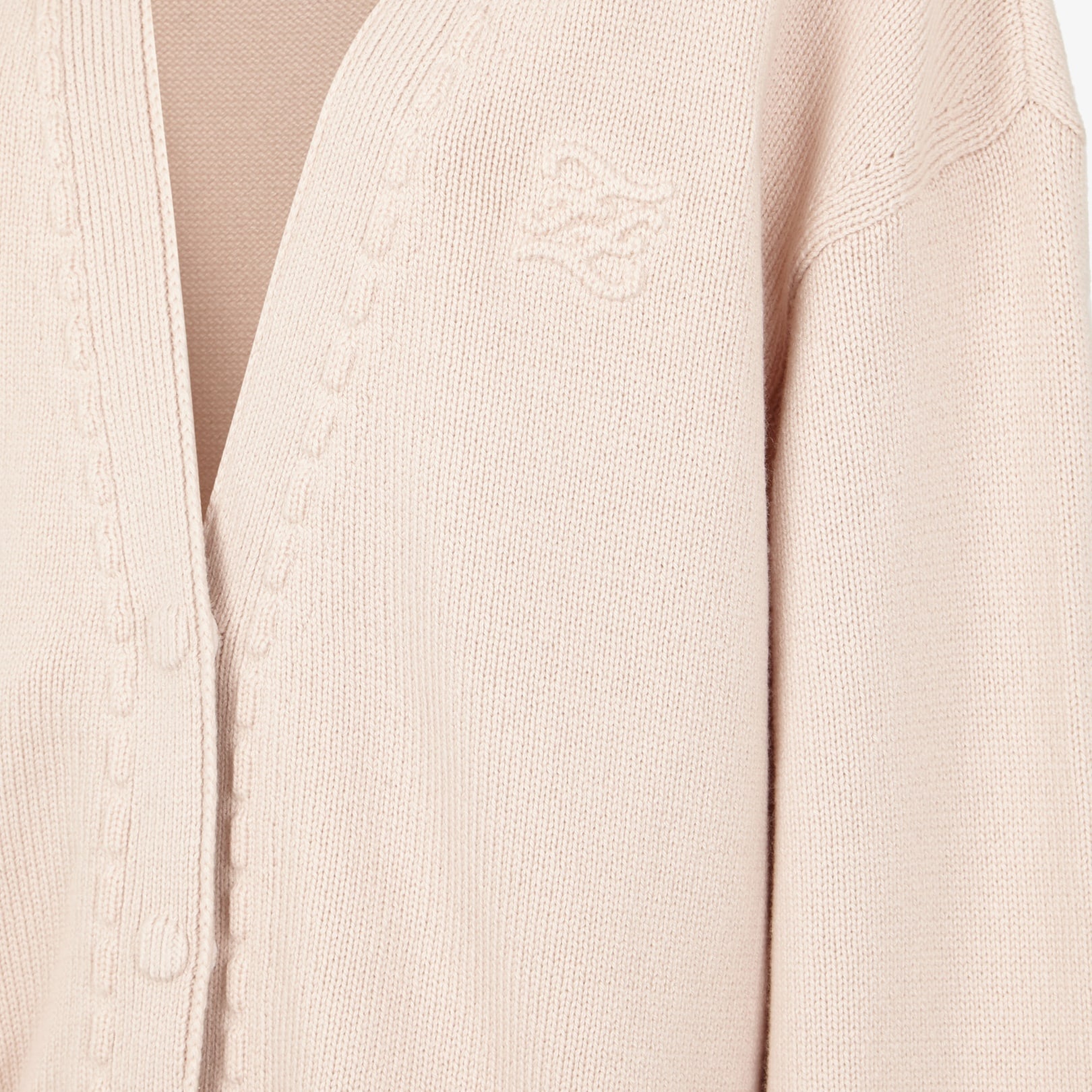 Pink cashmere cardigan - 3
