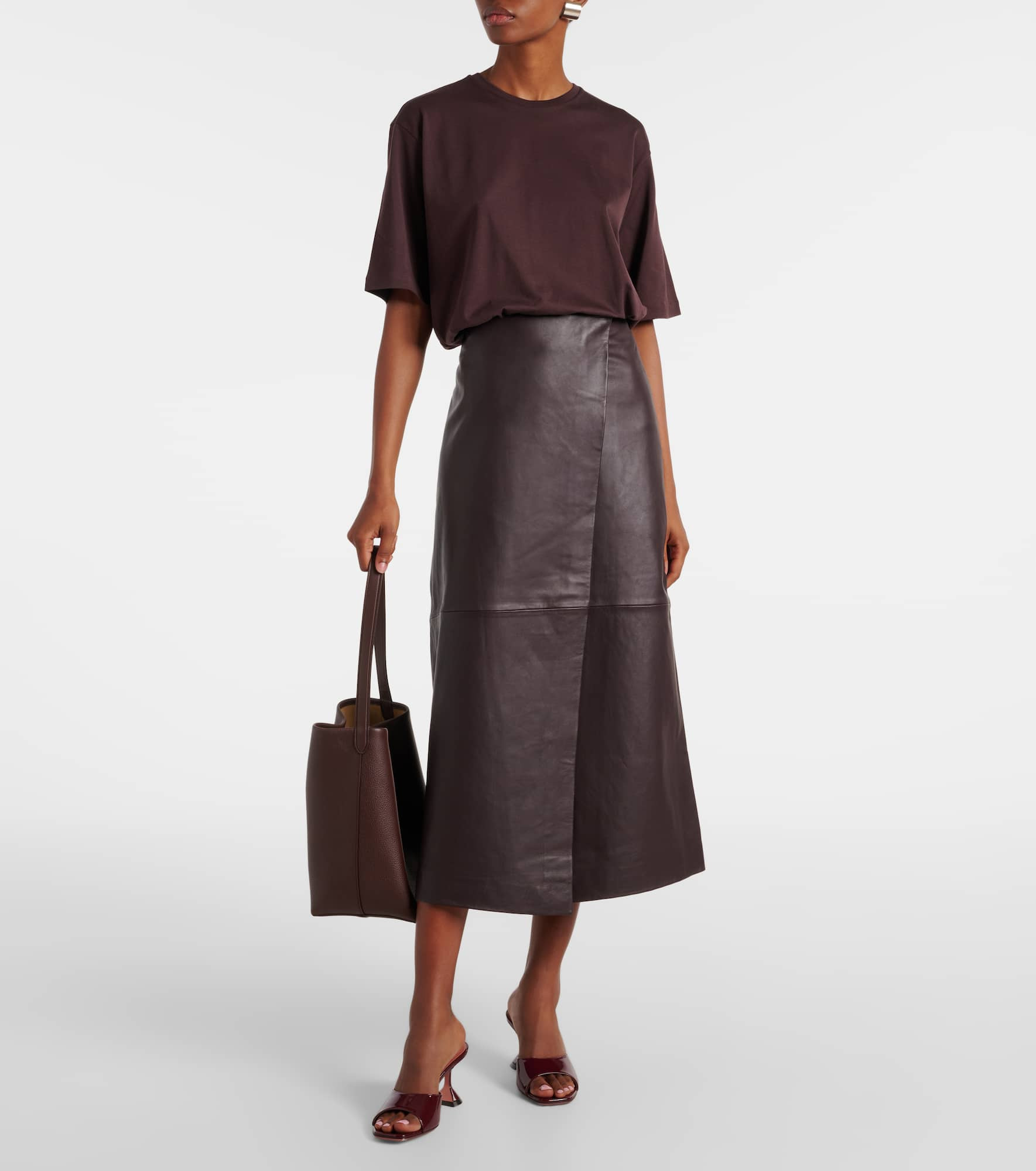Lupita 70 patent leather mules - 3