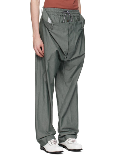 Vivienne Westwood Gray Layered Trousers outlook