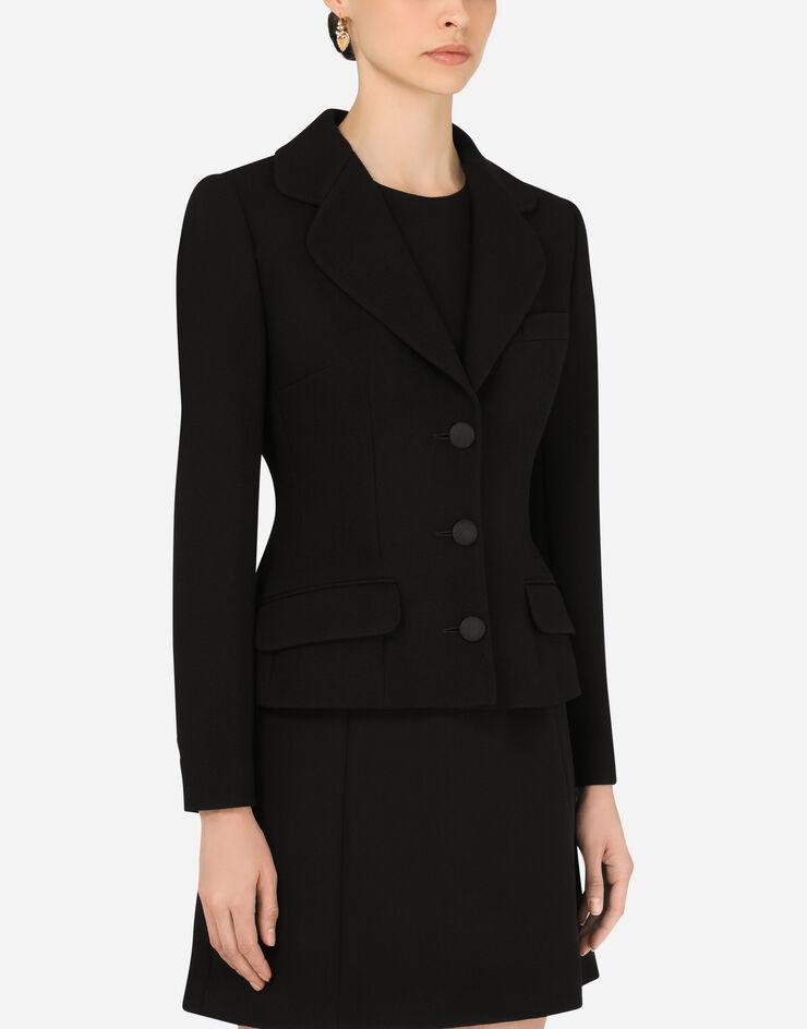 Wool crepe Dolce jacket - 4