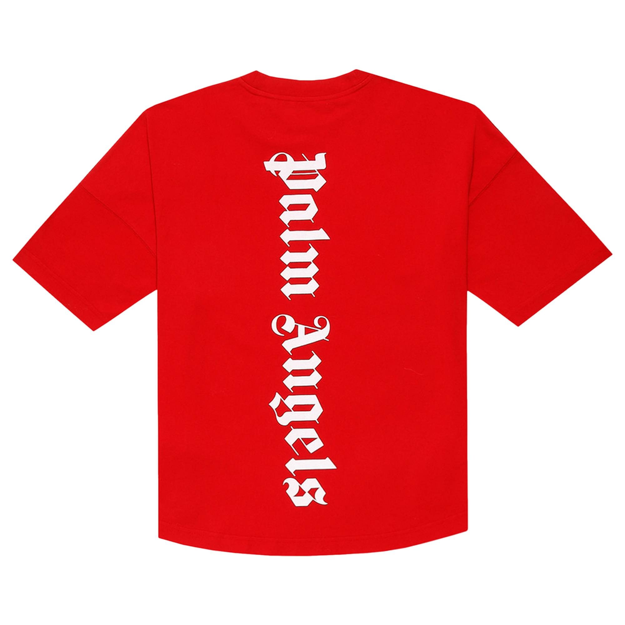 Palm Angels Logo T-Shirt 'Red/White' - 2