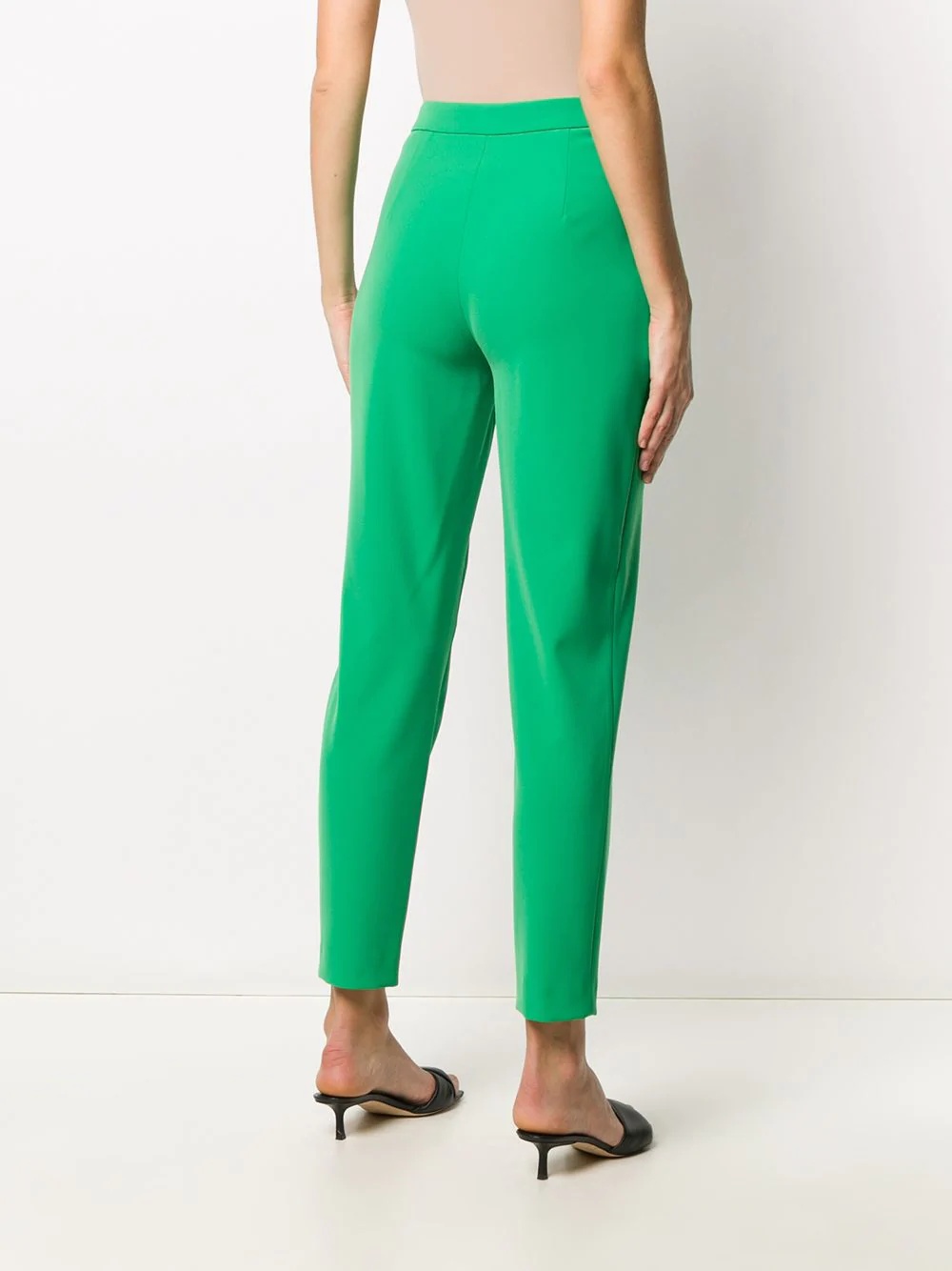 high-waisted straight trousers - 4