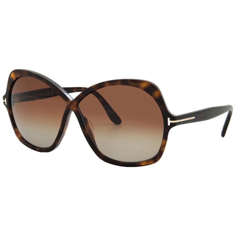 Tom Ford Rosemin Gradient Brown Butterfly Ladies Sunglasses FT1013 52F 64 3